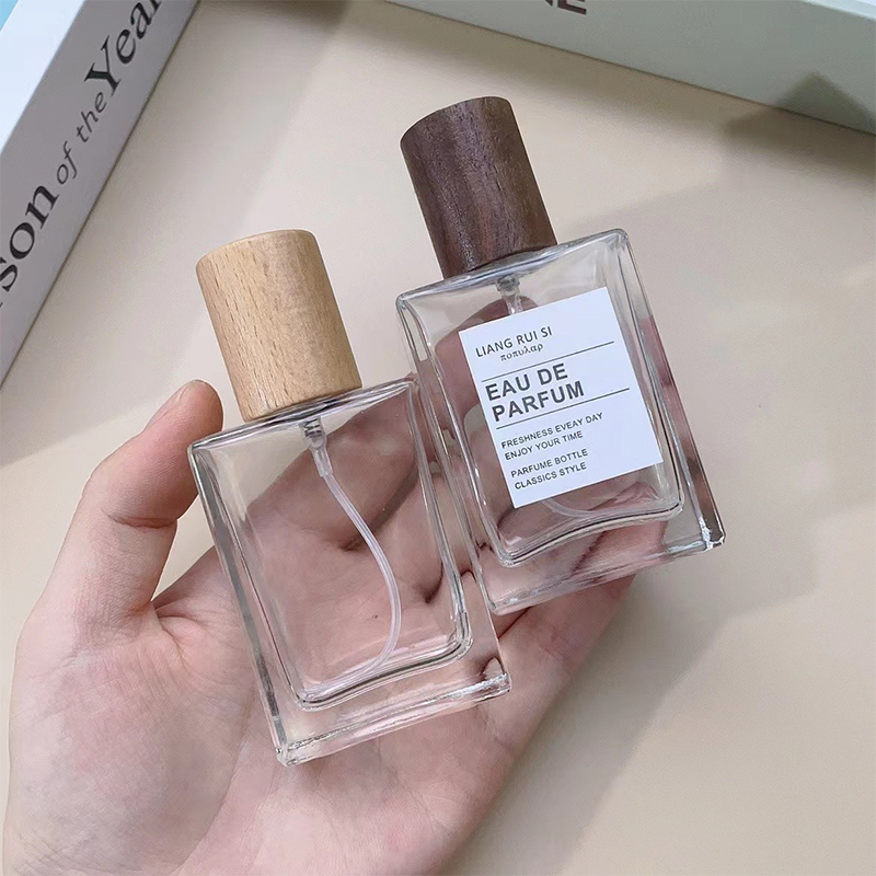 Perfume Fragrance Story - 15/30/50ml Square Glass Perfume Bottle Clear